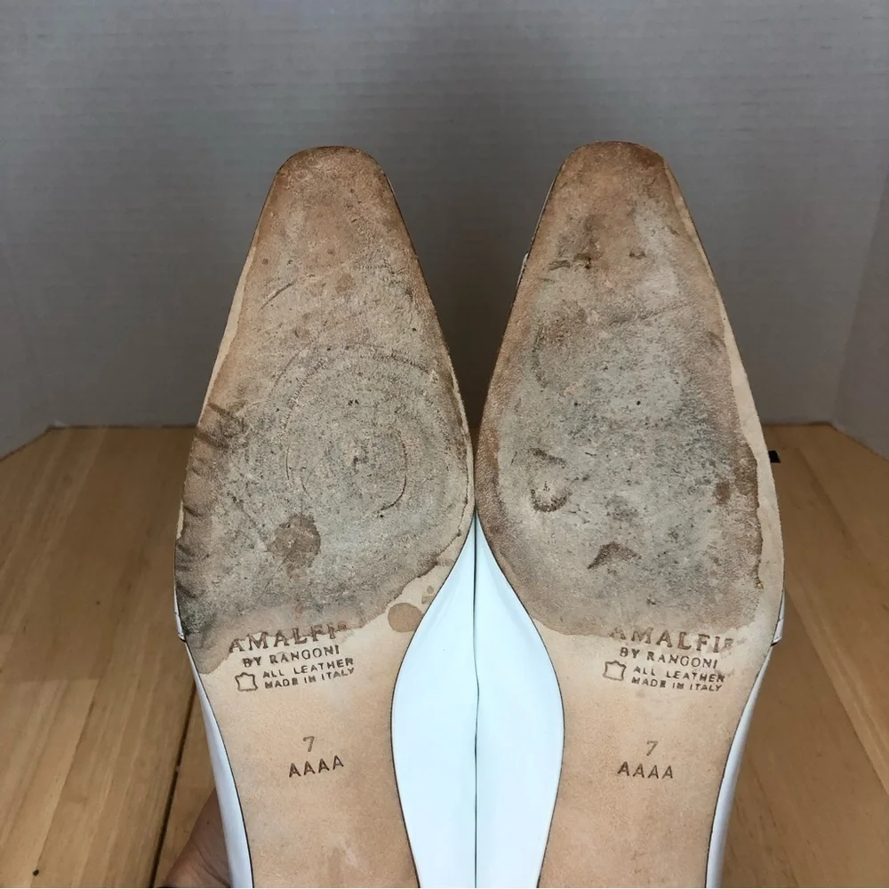 Amalfi by Rangoni Leather Pumps Made in Italy/Size 7AAAA - Picture 13 of 15